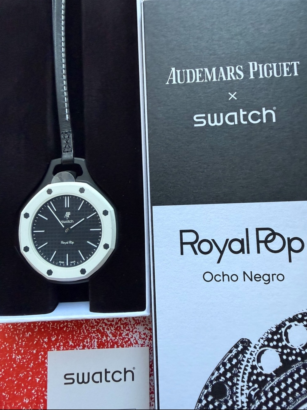 The Swatch x AP Royal Pop OCHO NEGRO Black